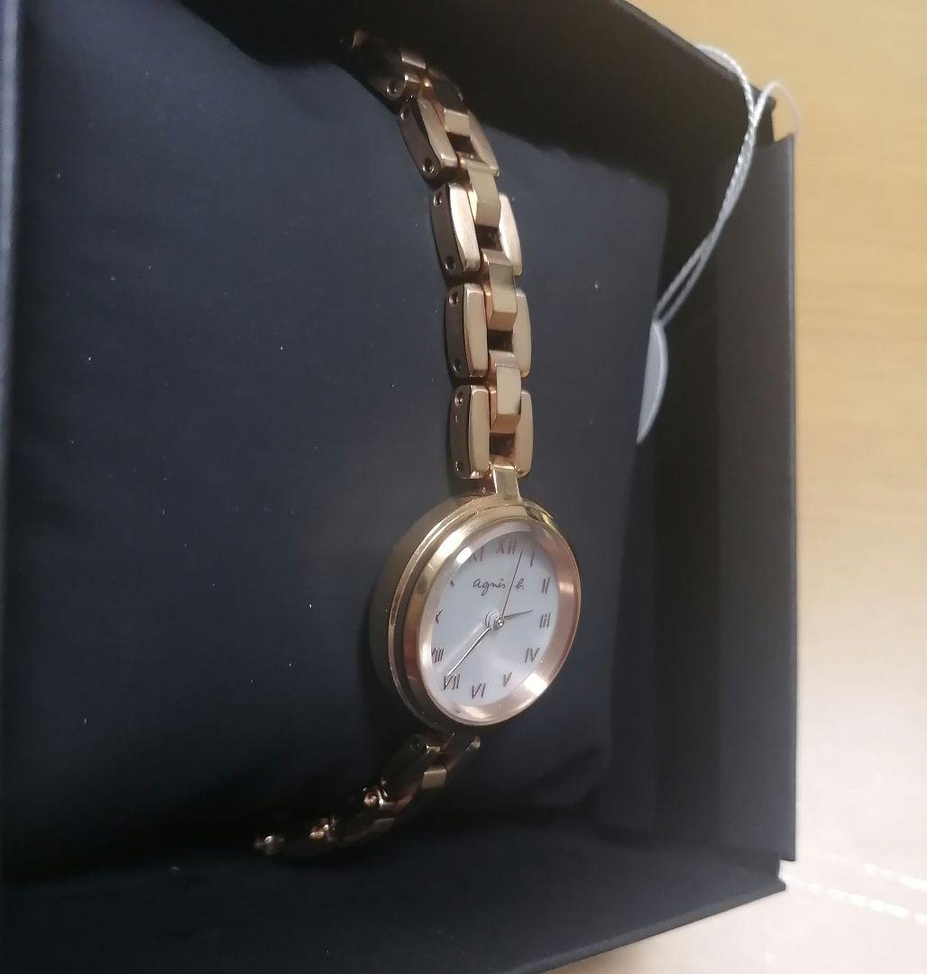 数回使用 agnes b. marcello ソーラータイプ ピンクゴールド