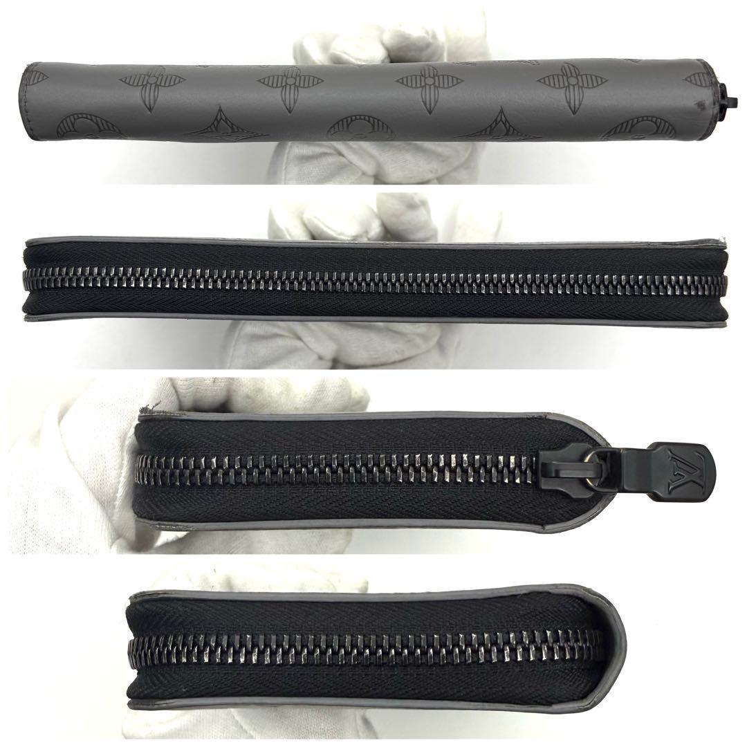 ルイヴィトン モノグラム シャドウ ジッピーウォレット ヴェルティカル 長財布