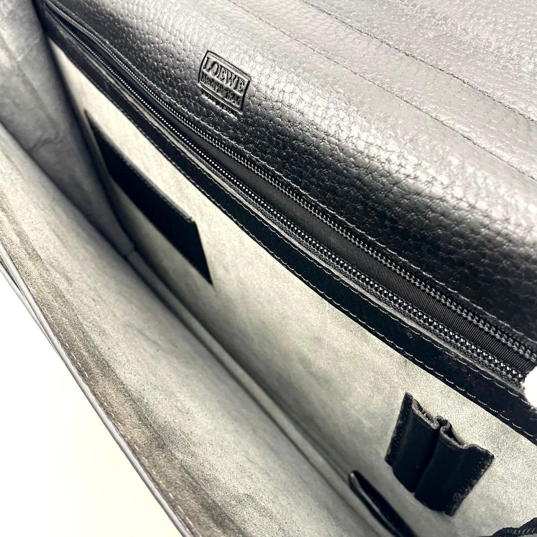 【極美品】LOEWE ロエベ アナグラム ビジネスバッグ ブリーフケース 通勤