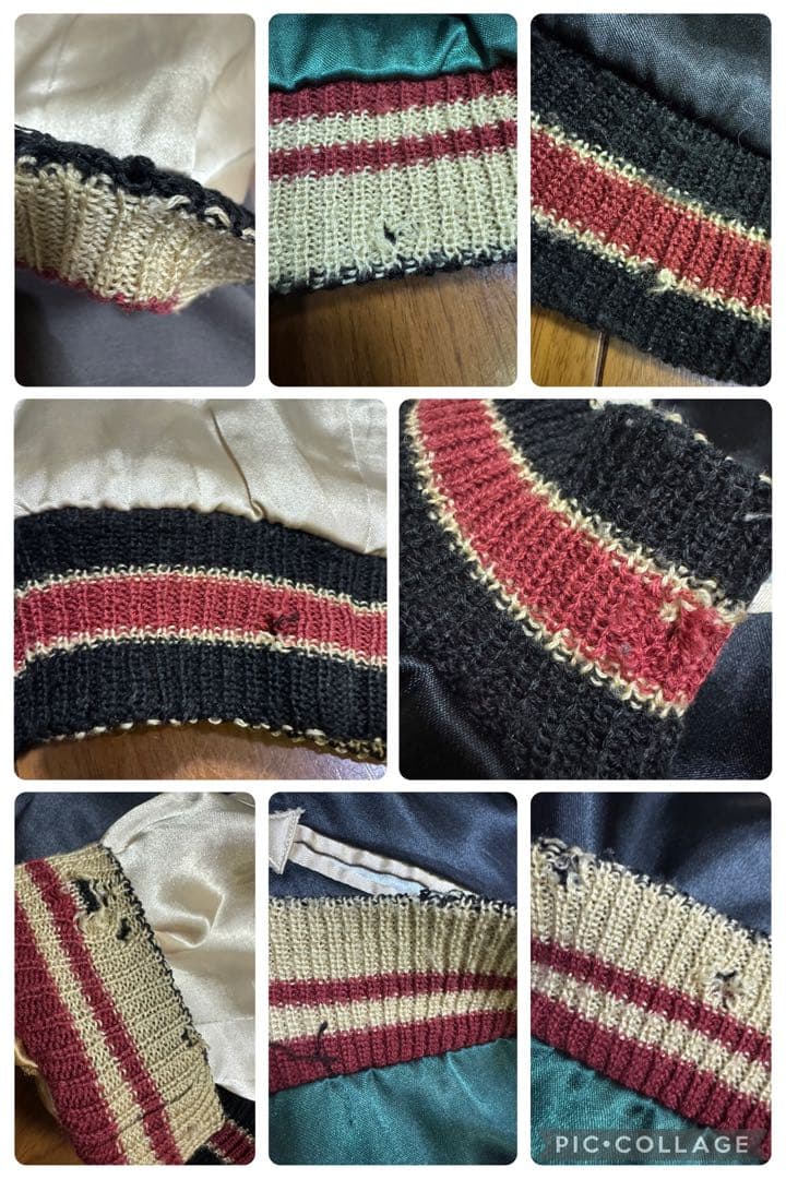 雰囲気抜群 東洋 リバーシブル サテン スカジャン スーベニアジャケット S