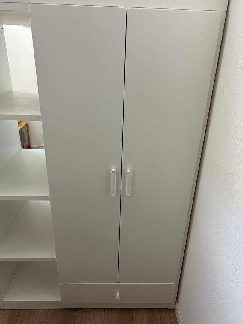 IKEA システムベッド　スモースタード　白　ロフトベッド