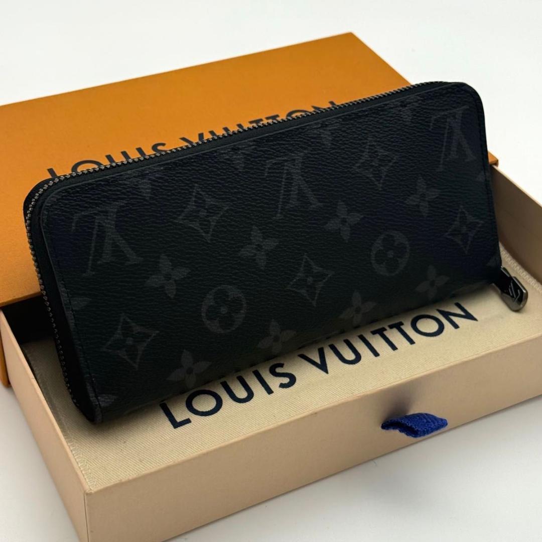 【新品同様】ルイヴィトン モノグラム エクリプス ジッピーホリゾンタル 長財布