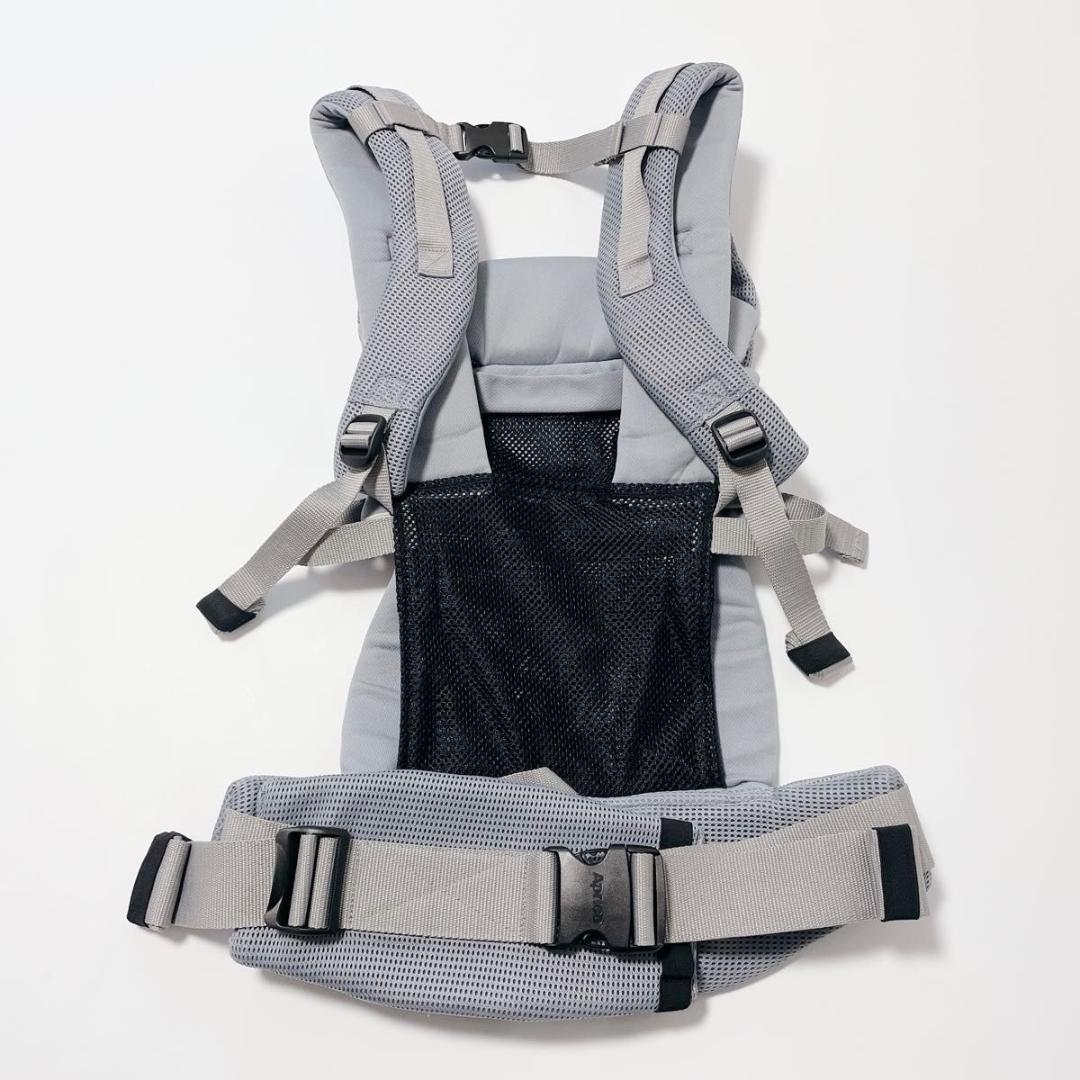 Aprica アップリカ ラクリス グレー 付属品完備 抱っこ紐 極美品