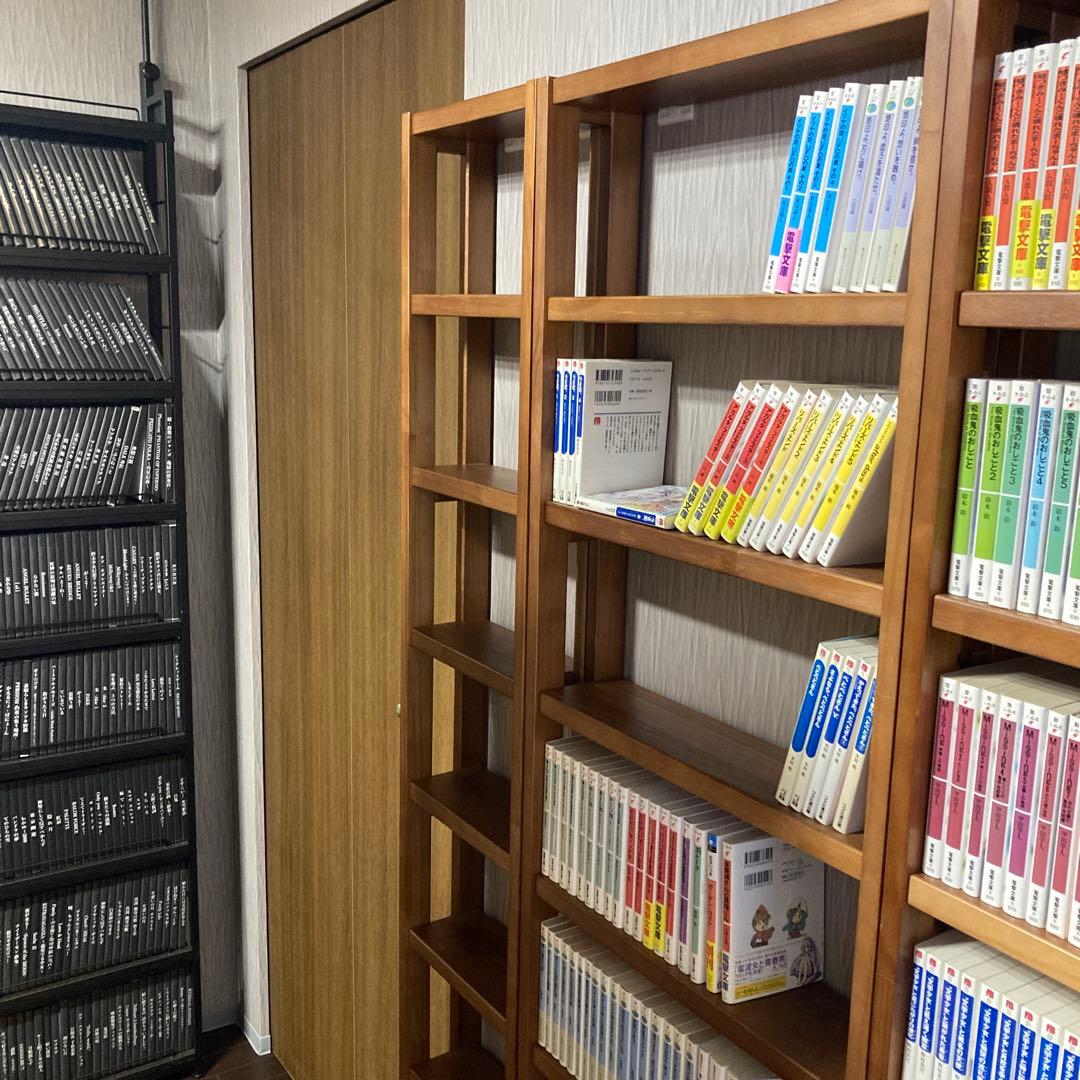 ベルメゾン 突っ張らずに取り付けられる薄型ラック 本棚 幅30 ダークブラウン