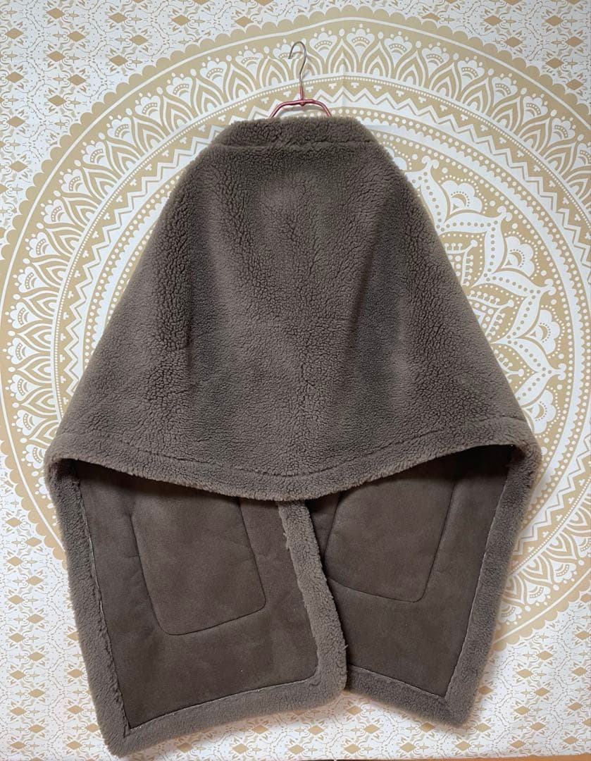 HAUNT ハウント/ボアストール　ダークベージュ