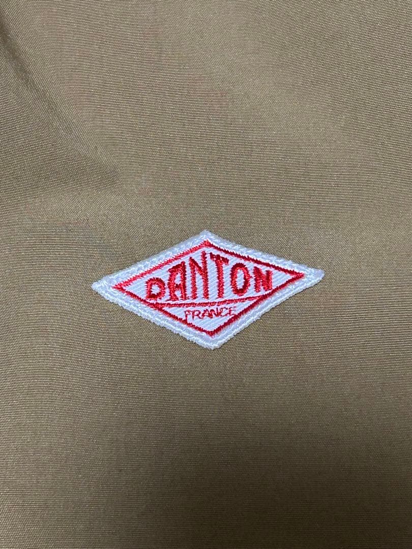 【クリーニング済み】DANTON ダントン　タッサーダウン　サイズ36 ベージュ