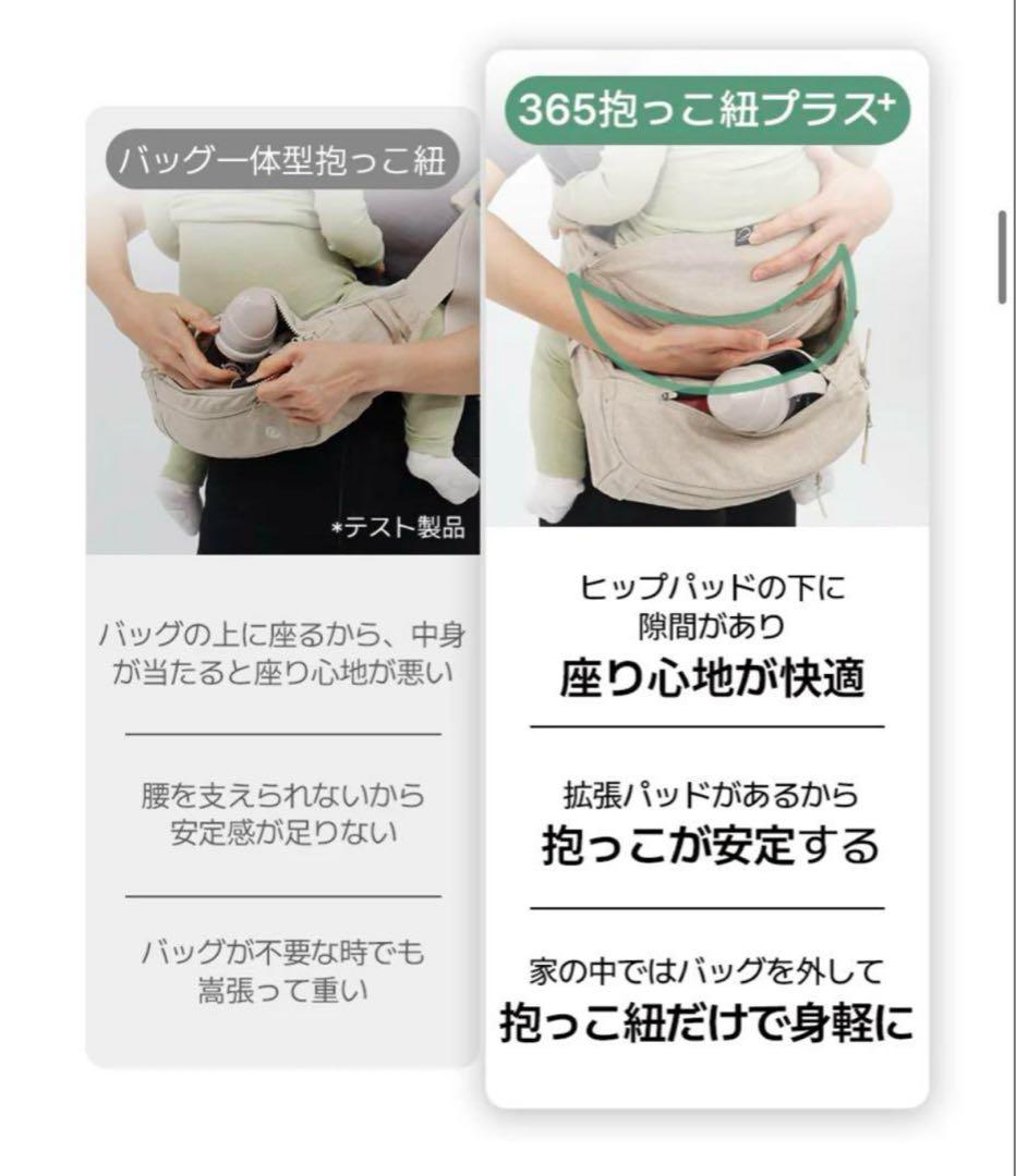 【超美品】グスケット365抱っこ紐Plus ミント