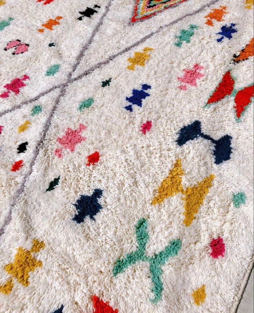 モロッコヴィンテージラグ　アジラル　超大判　274×206