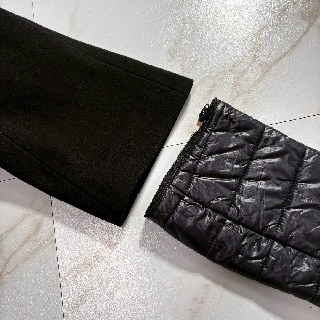 ヘルノ人気 2WAY レイヤードダウン コクーン ブラック 42