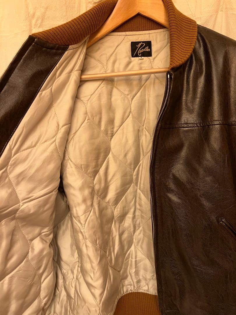 needles 18aw フェイクレザー　G1ジャケット　ブラウン