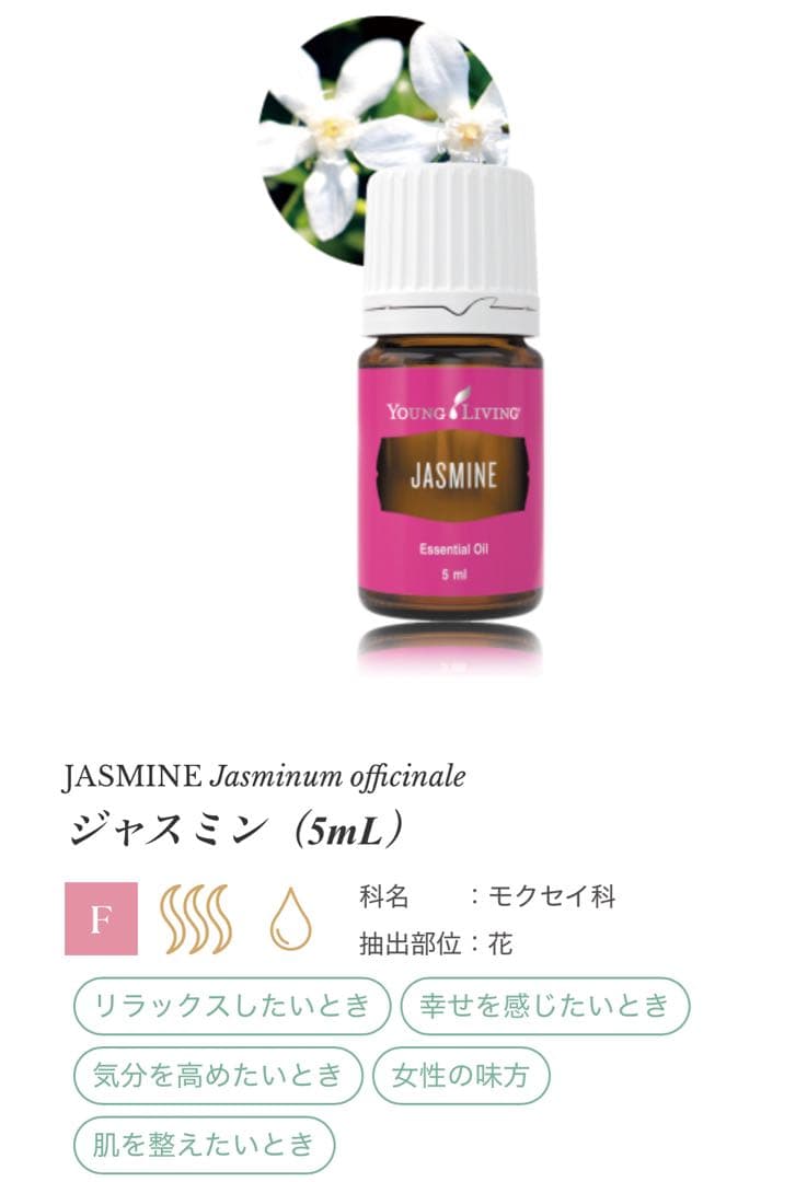 ★特別セール 12/16迄★ ヤングリビング ジャスミン 5ml 新品 匿名配送