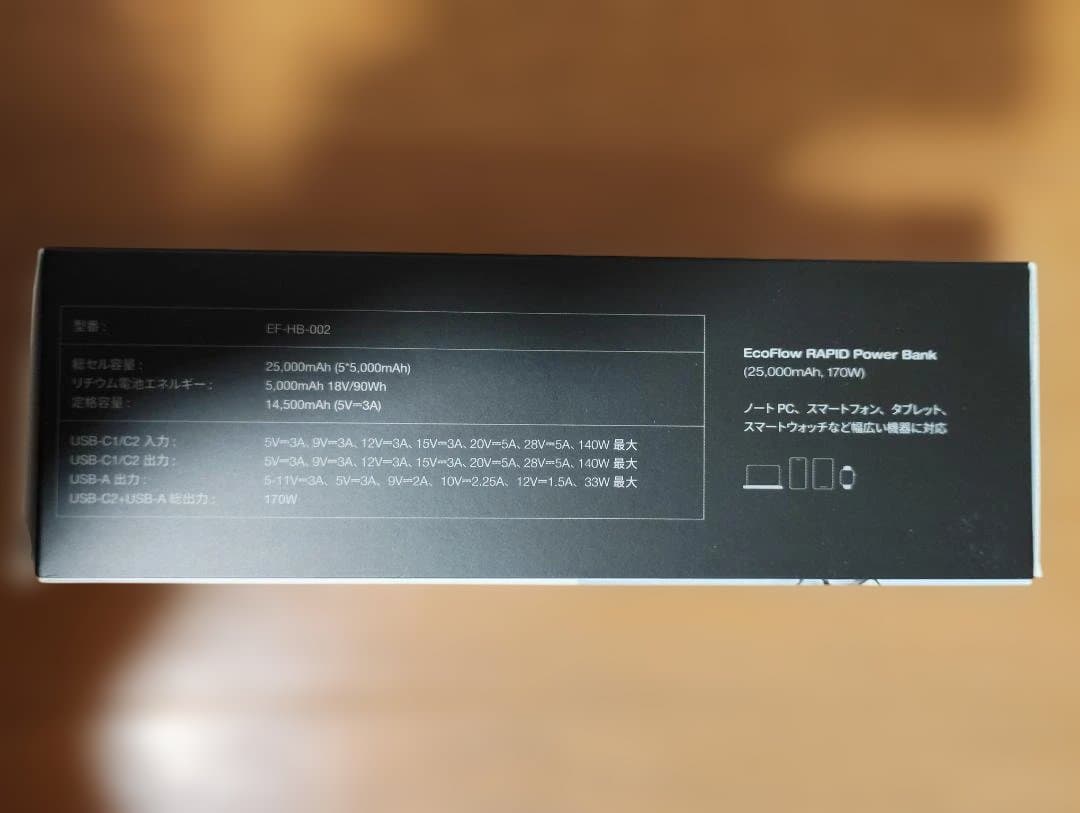 【未使用モバイルバッテリー】 25,000mAhと10,000mAhのセット