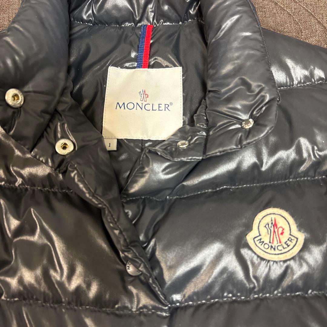 MONCLER ブラック ダウンベスト サイズ1