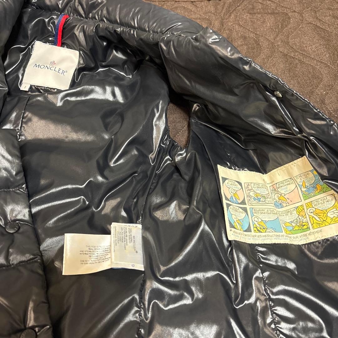 MONCLER ブラック ダウンベスト サイズ1