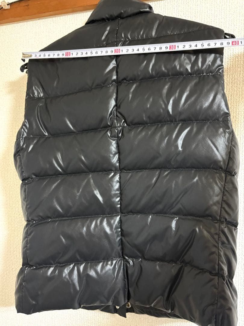 MONCLER ブラック ダウンベスト サイズ1