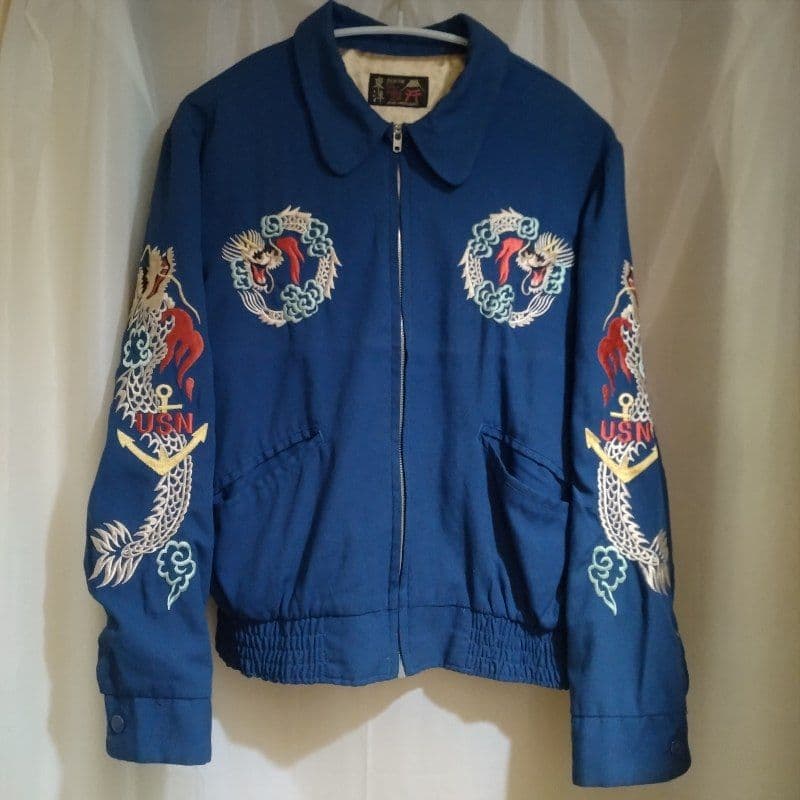 テーラー東洋 襟付き スカジャン 日の出 USN ベトジャン シュガーケーン