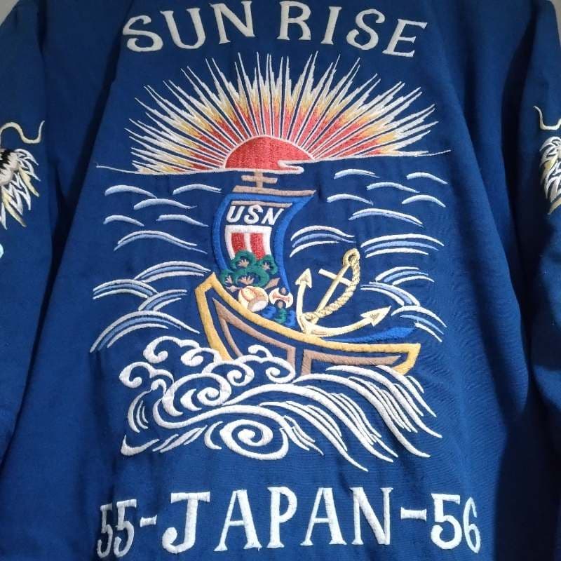 テーラー東洋 襟付き スカジャン 日の出 USN ベトジャン シュガーケーン