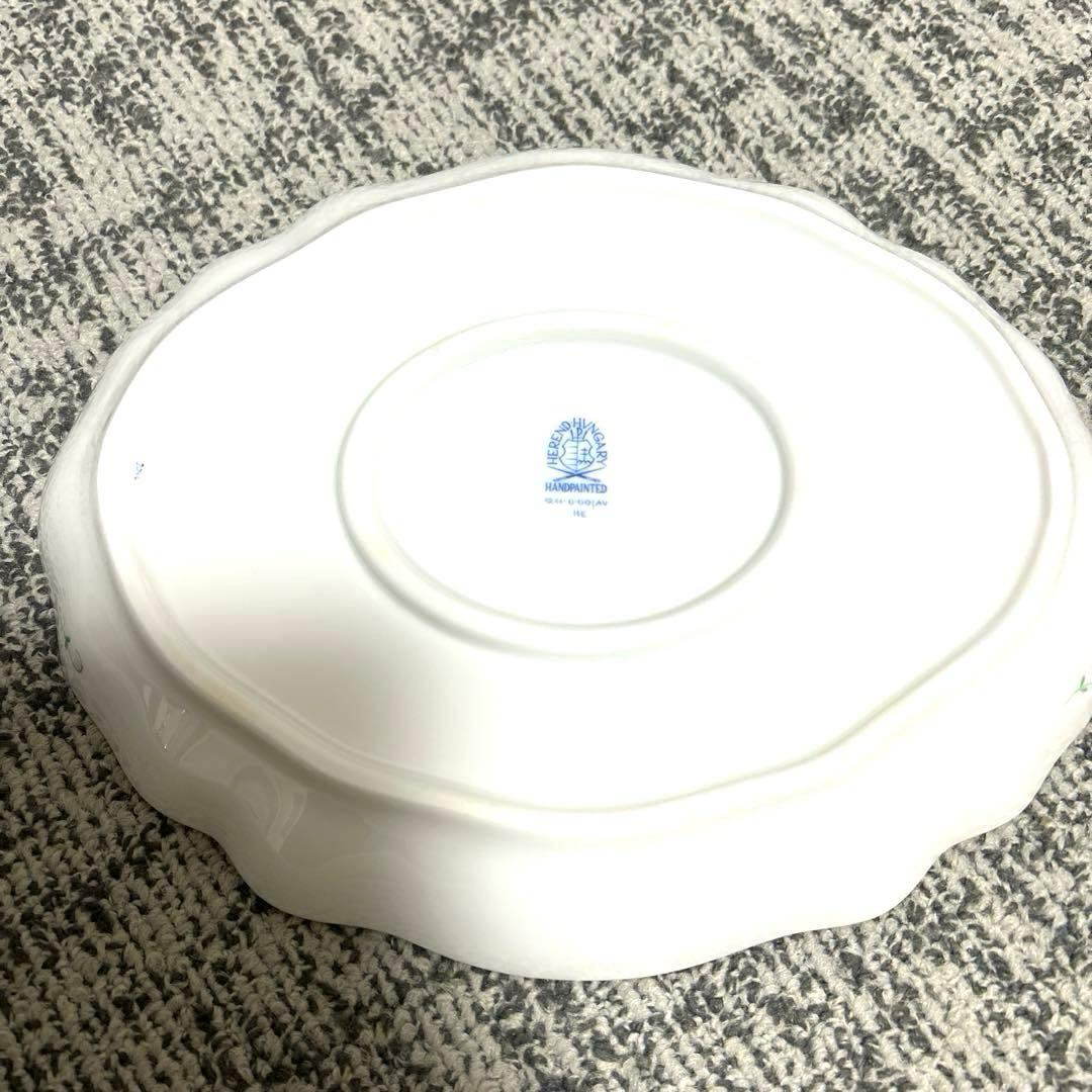 ⭐️ ヘレンド　アポニーグリーンオーバル楕円形プレート皿HEREND⭐️