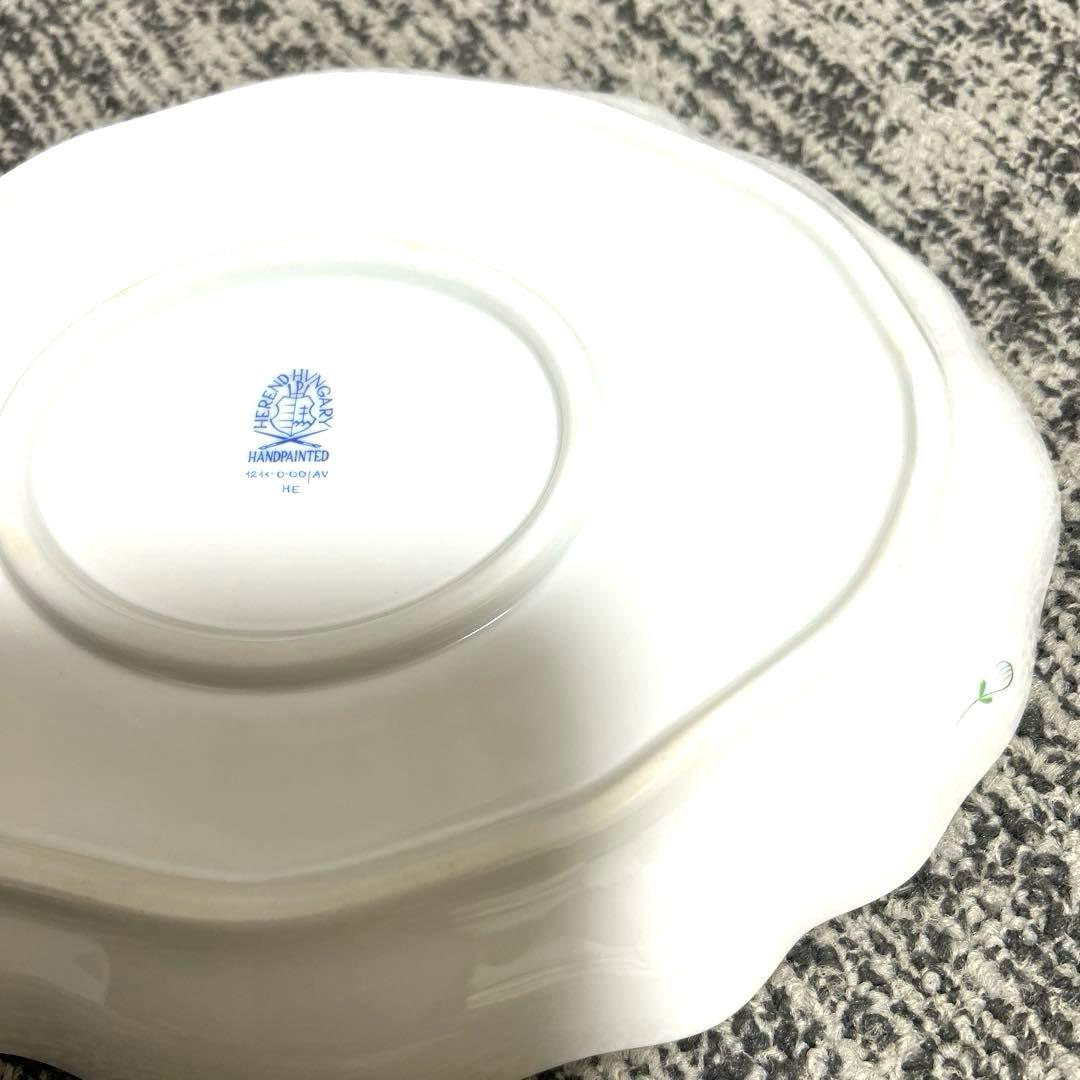 ⭐️ ヘレンド　アポニーグリーンオーバル楕円形プレート皿HEREND⭐️