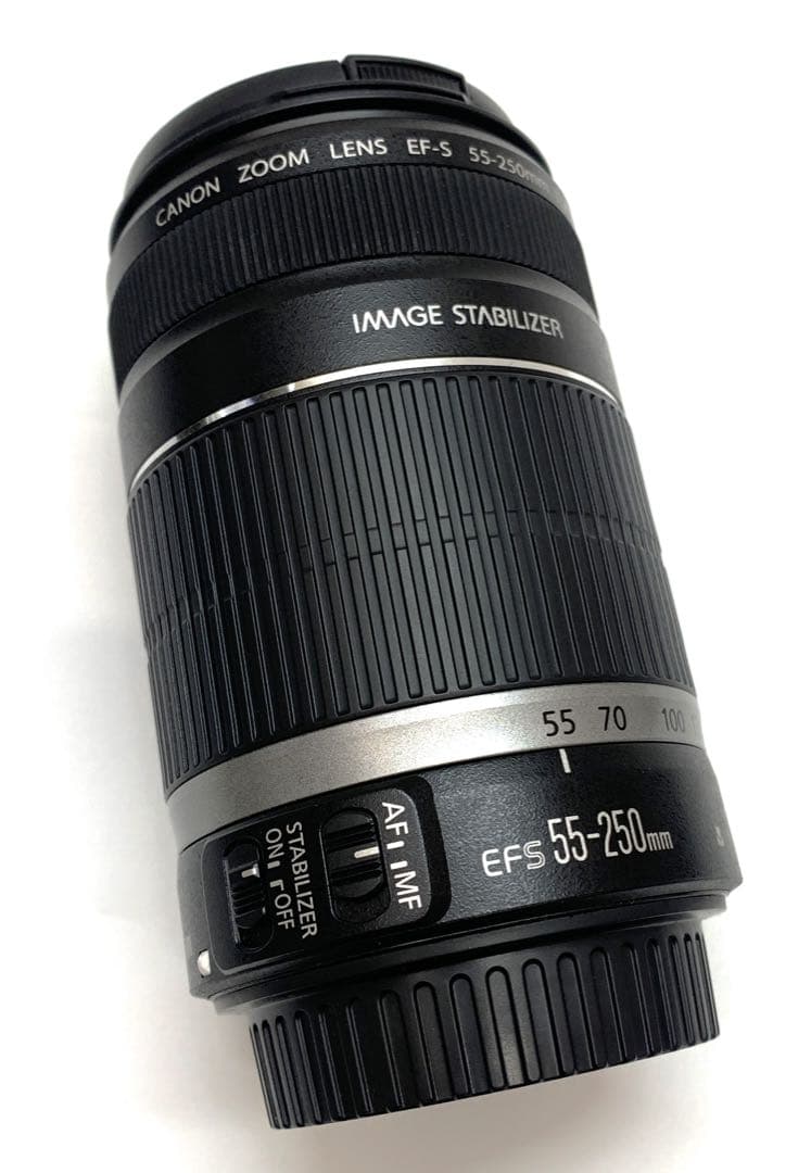 値下げ❗️美品 Canonキャノン EFS55-250mm望遠レンズ 作動確認済み