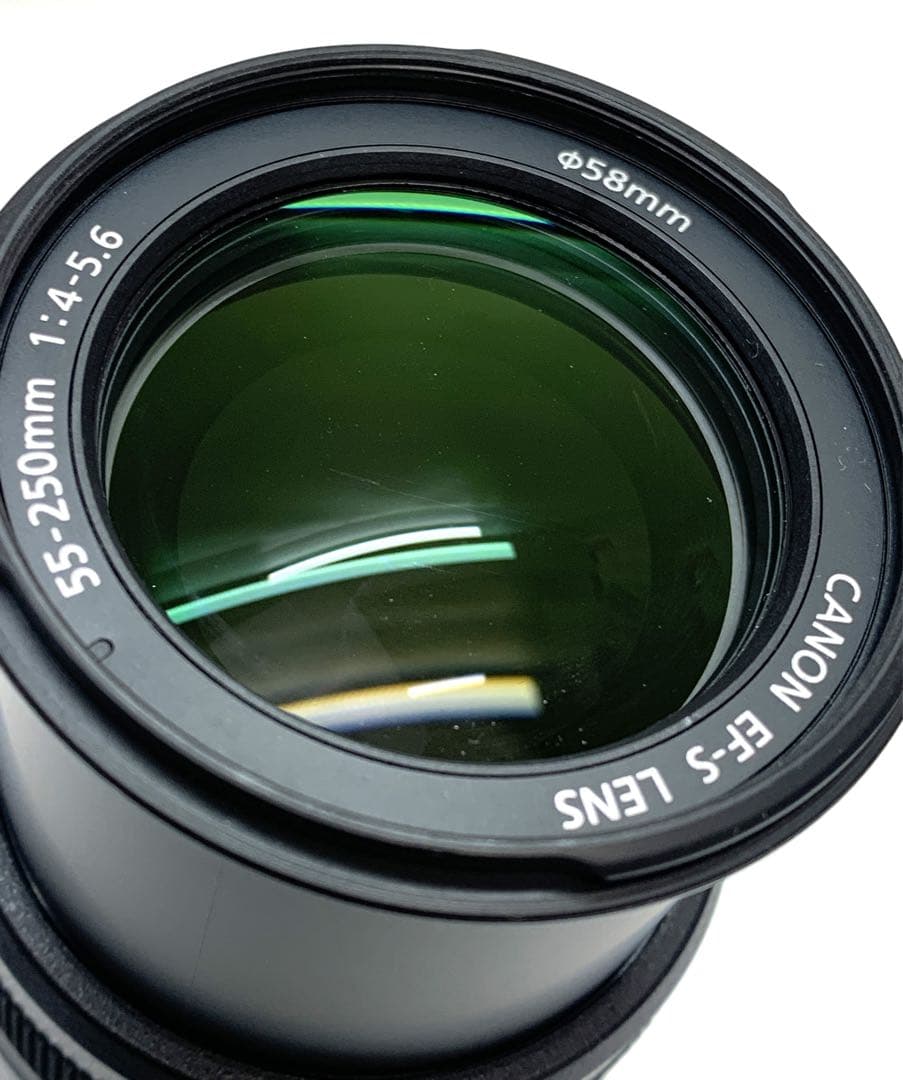 値下げ❗️美品 Canonキャノン EFS55-250mm望遠レンズ 作動確認済み