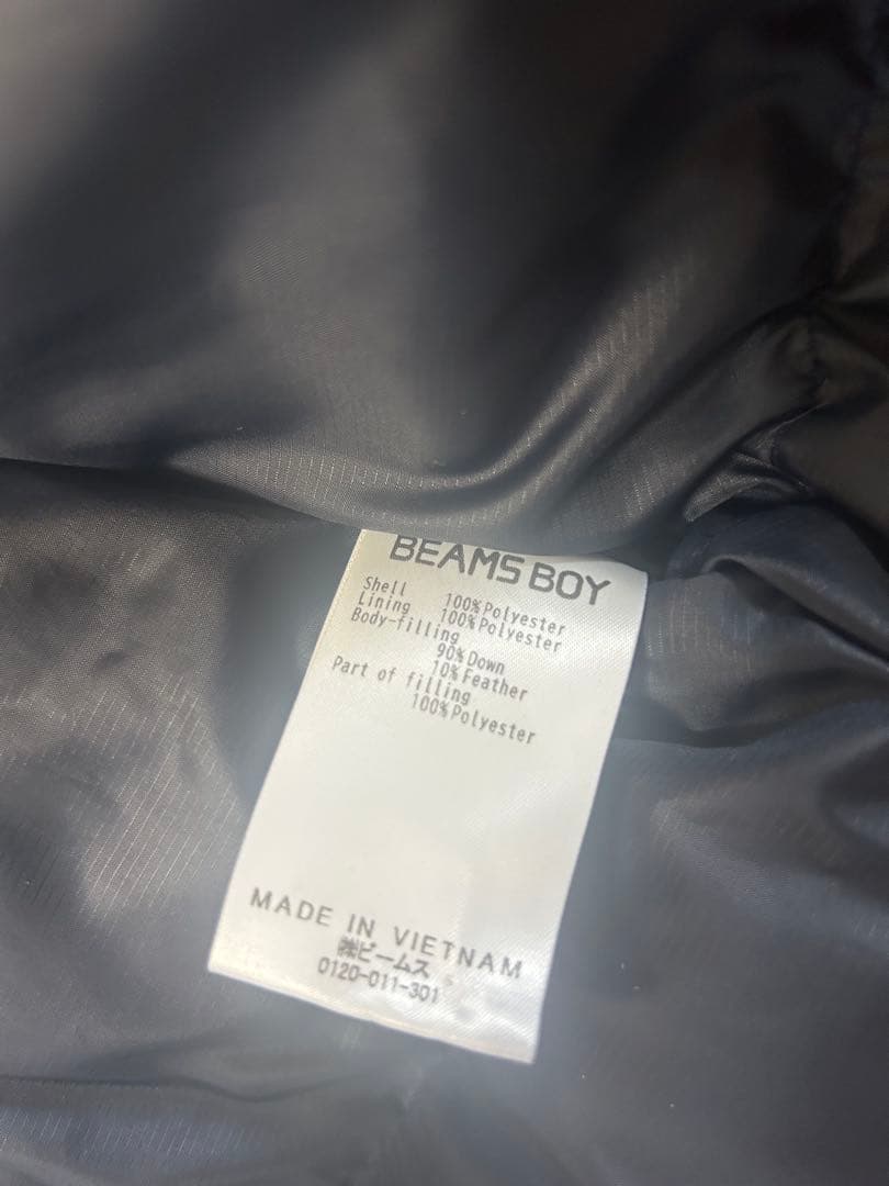 BEAMSBOY スタンドカラー ダウンジャケット