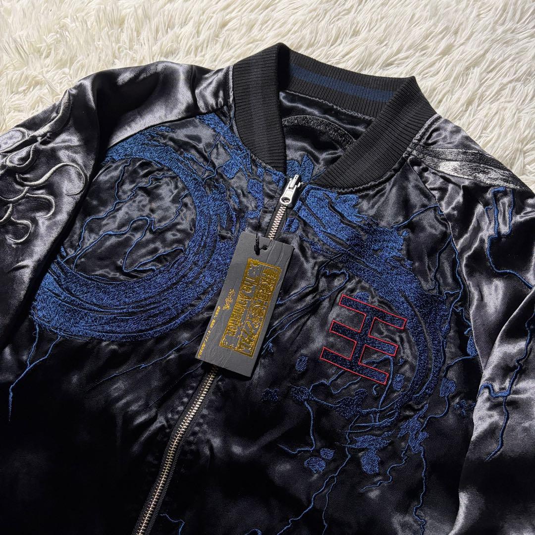 未使用/タグ付き■絡繰魂　粋　スカジャン　リバーシブル　キングダム　王騎 XL