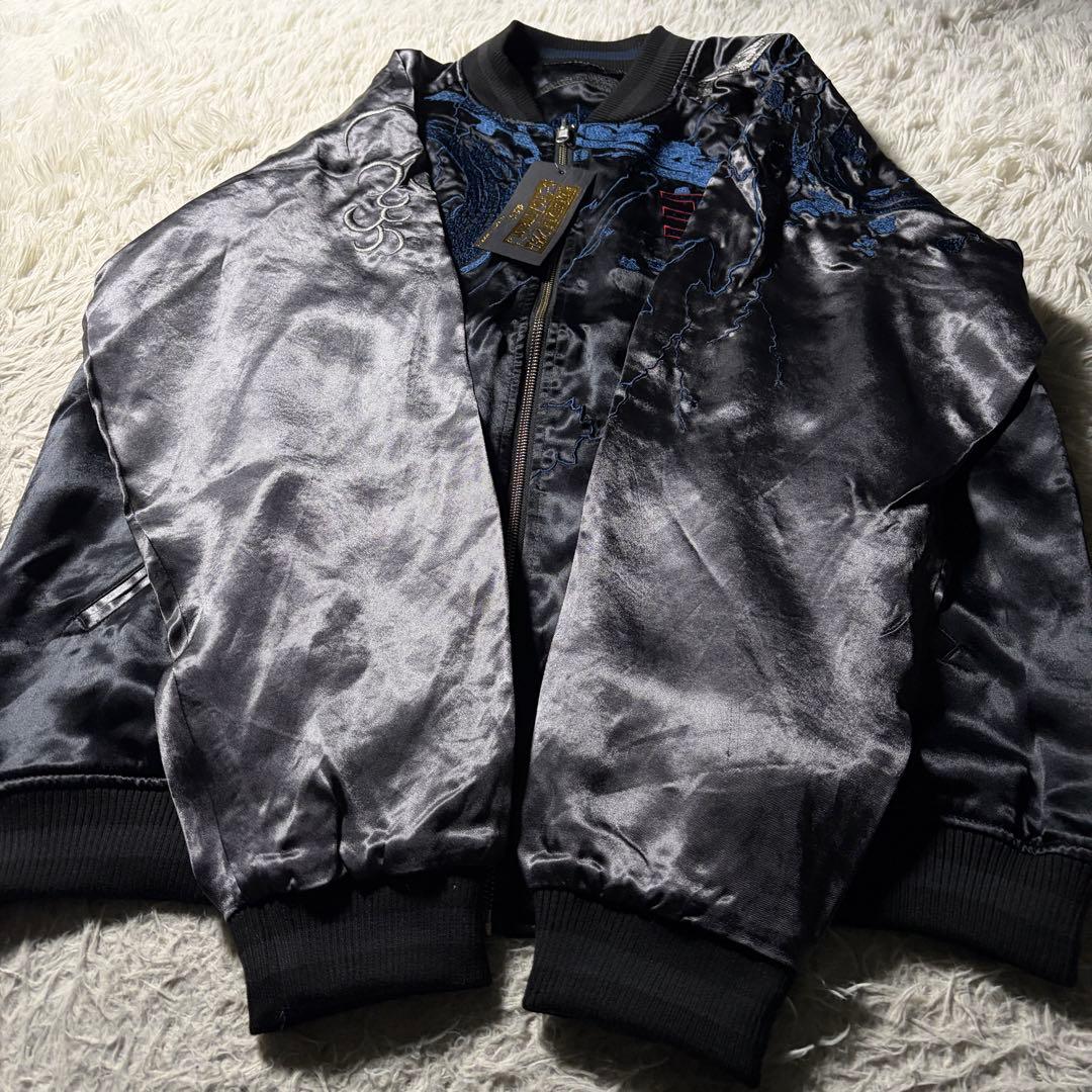 未使用/タグ付き■絡繰魂　粋　スカジャン　リバーシブル　キングダム　王騎 XL