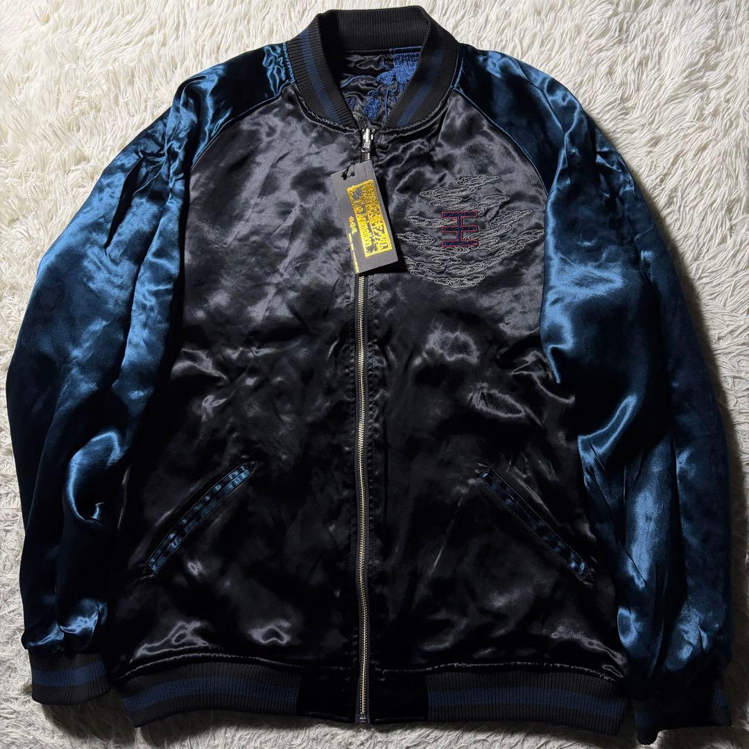 未使用/タグ付き■絡繰魂　粋　スカジャン　リバーシブル　キングダム　王騎 XL