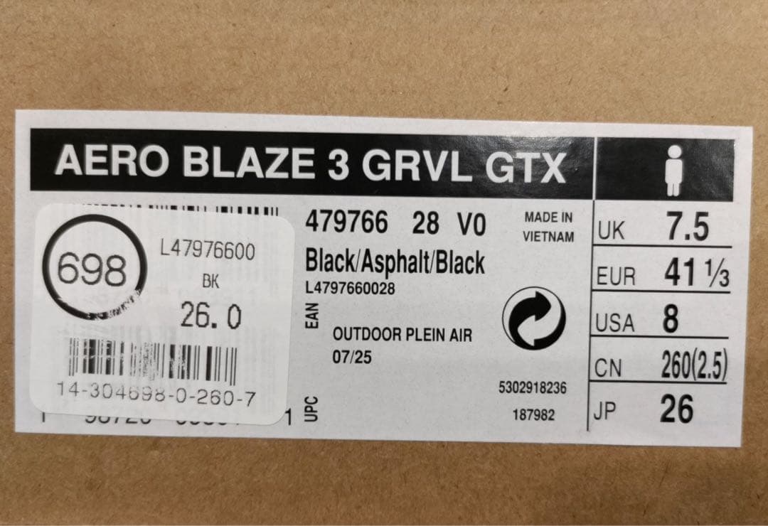 SALOMON AERO BLAZE 3 GRVL GTX エアロ ブレイズ3