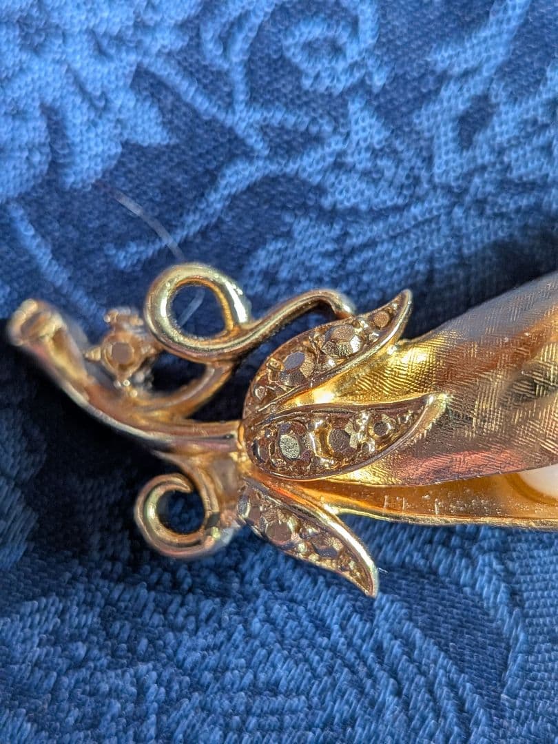 Trifari　トリファリ　ブローチ　えんどう豆　ヴィンテージ　美品