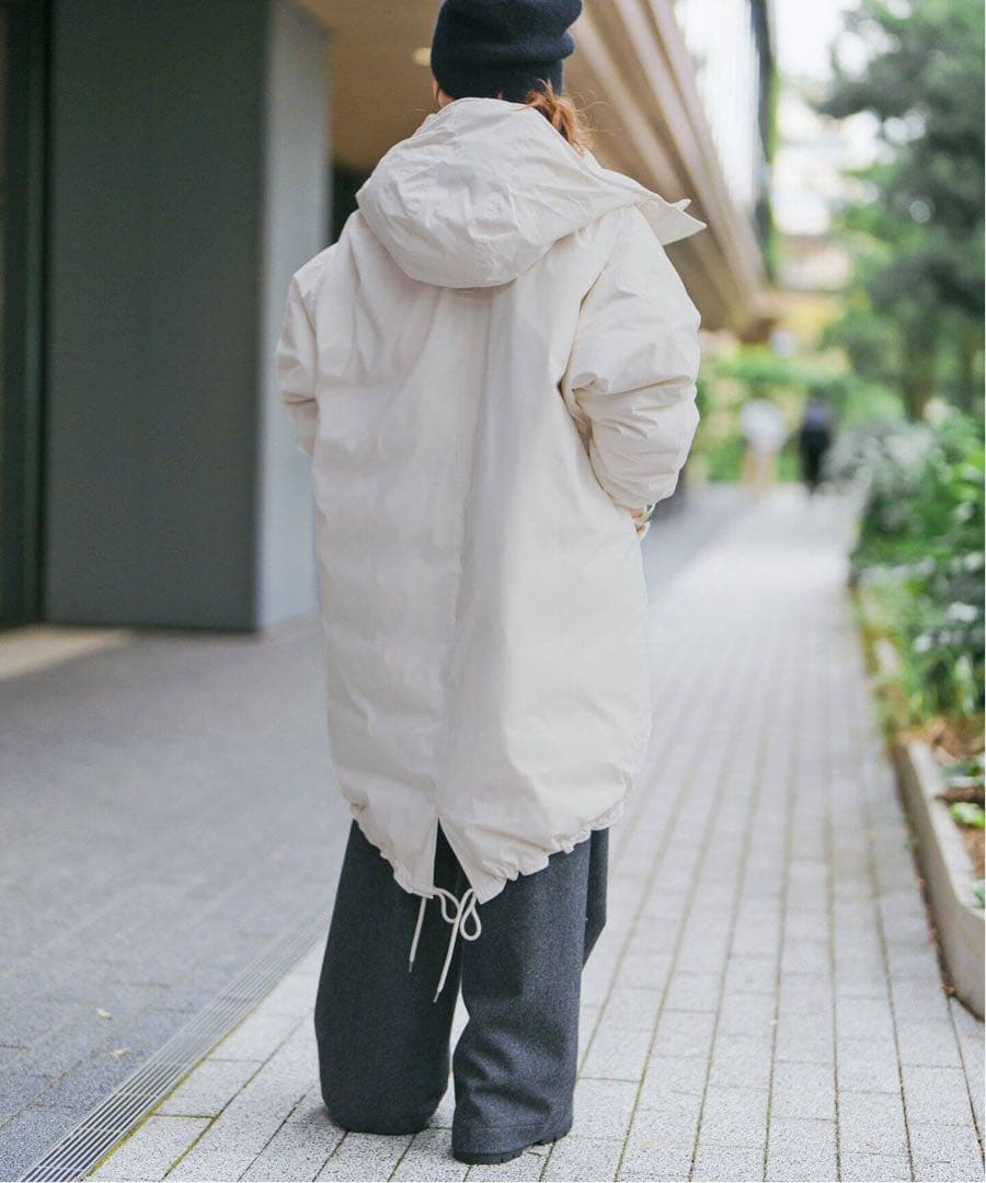 Spick & Span 撥水フーデッドダウンコート38