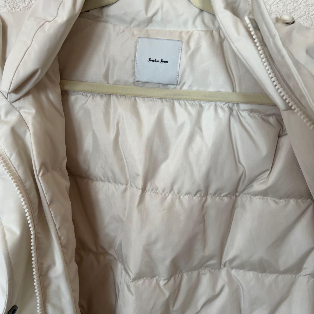 Spick & Span 撥水フーデッドダウンコート38