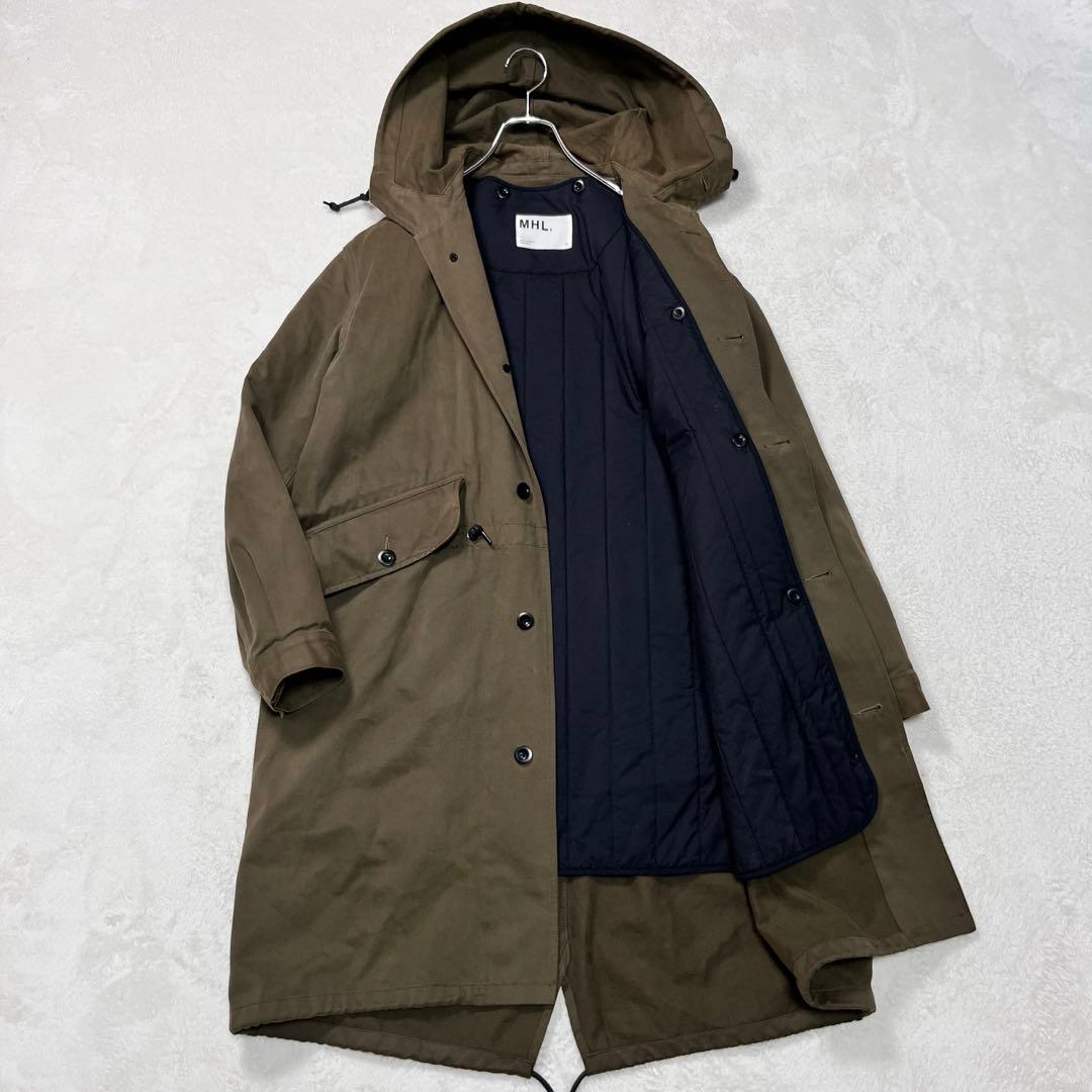 『MHL.』モッズコート ライナー脱着可 ドローコード マーガレットハウエル