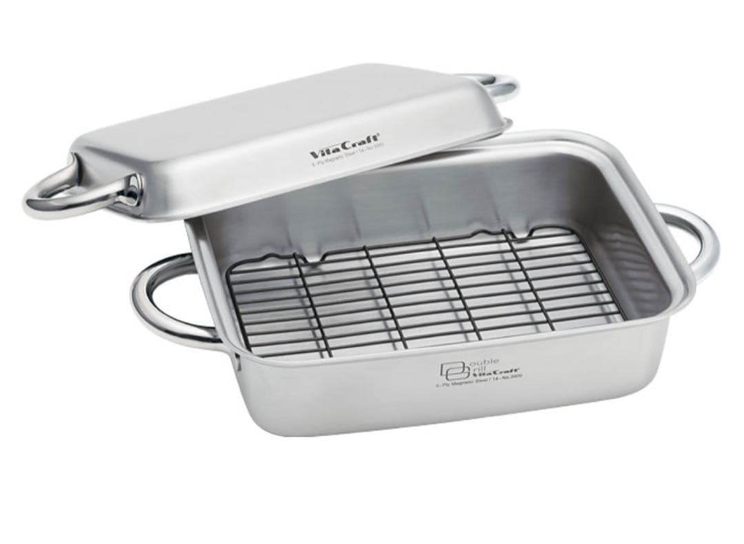 VitaCraft 新品ダブルグリル&専用ガラス蓋　セット　ビタクラフト