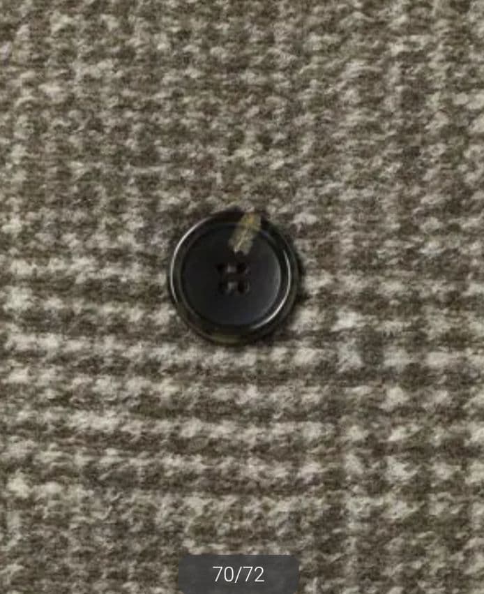 スピックアンドスパンＷスライバーチェックハーフコートブラウンM