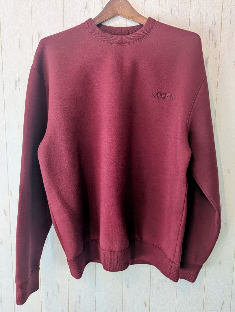 グッチ/GUCCI クルーネック スウェット M バーガンディ