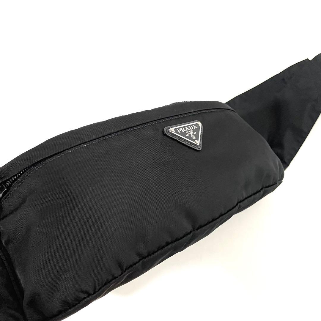 【未使用級/RFID】プラダ ボディバッグ ナイロン×サフィアーノレザー