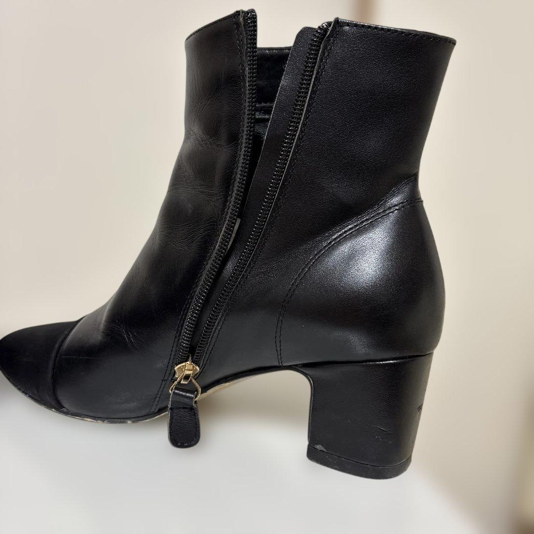 お正月5日間限定35000円にて！正規品美品CHANEL ブラックアンクルブーツ