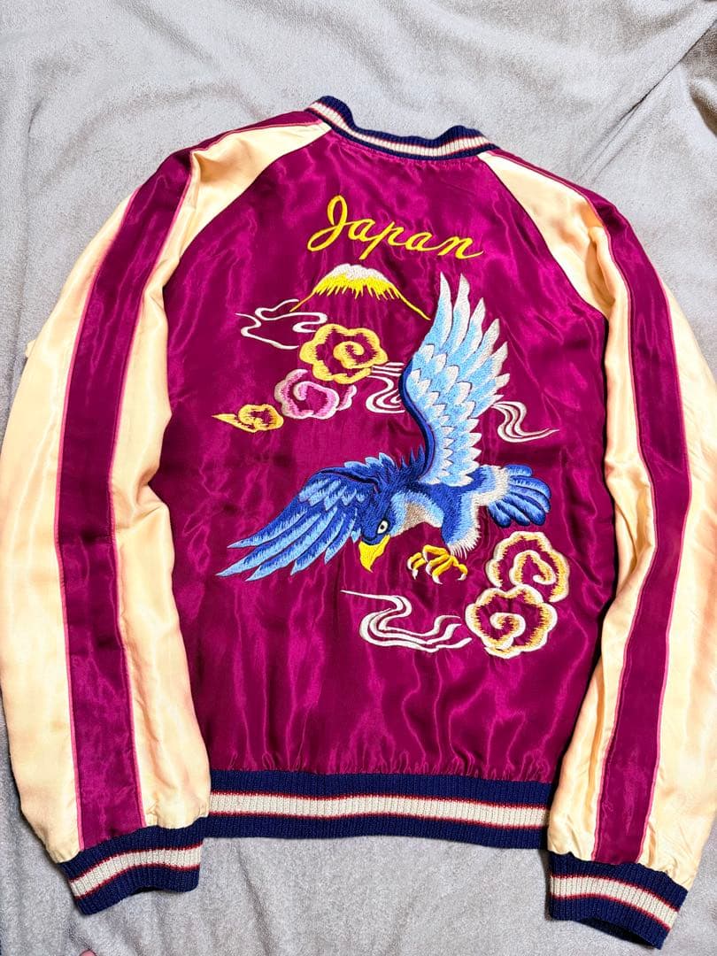 テーラー東洋 ２面用 スカジャン 日本地図 鷹 限定　スカジャン レーヨン