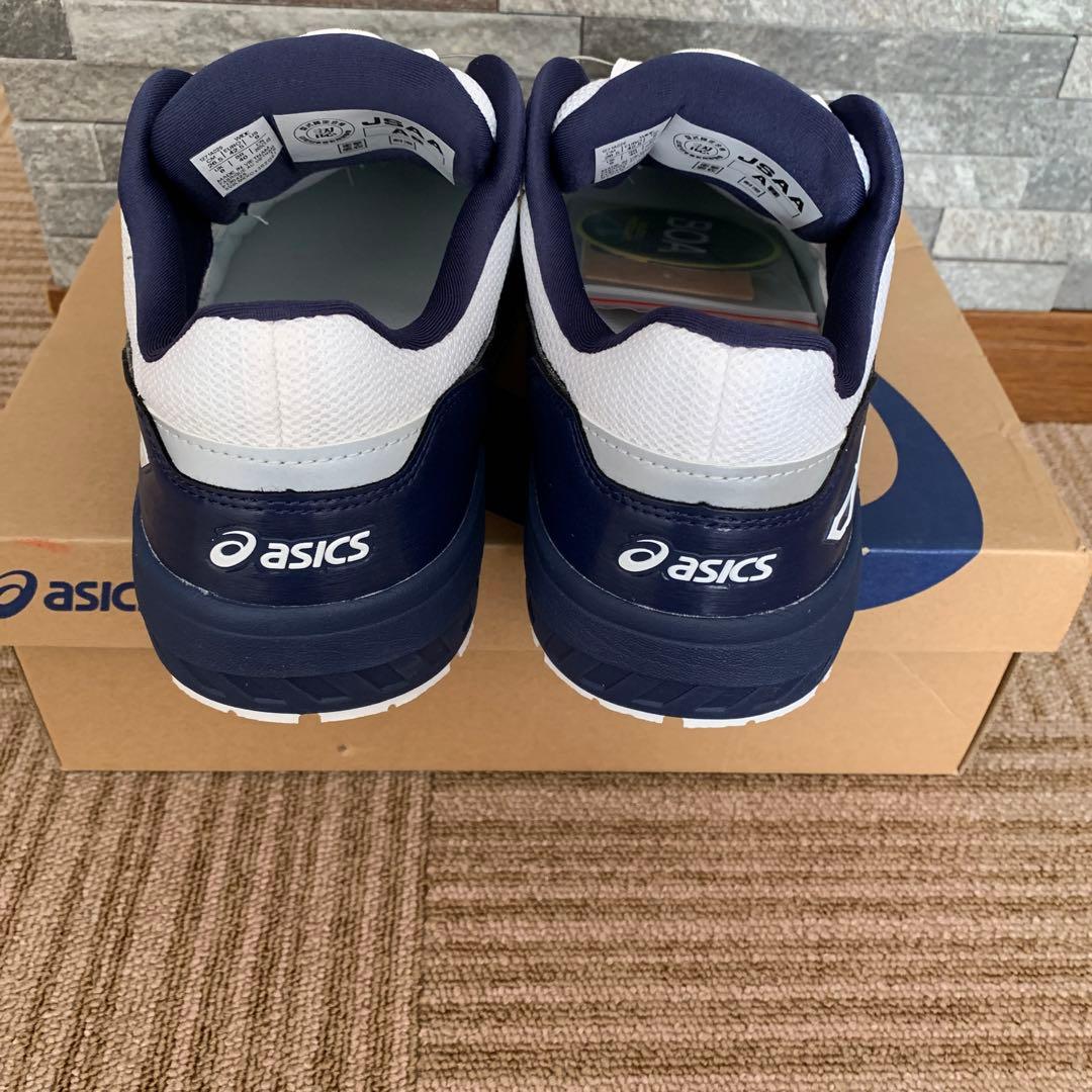 新品未使用☆asics CP209BOAシステム安全靴 ホワイト/ネイビー