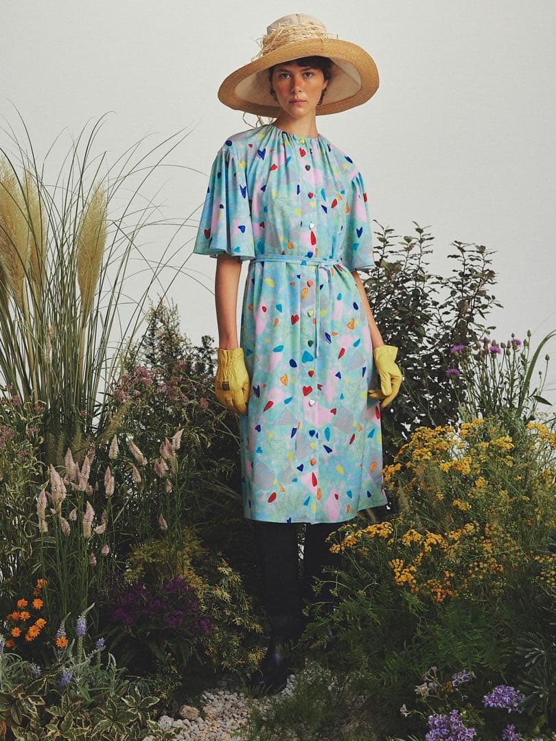 R*☆様 MUVEIL 2025ss ストーンプリントドレス