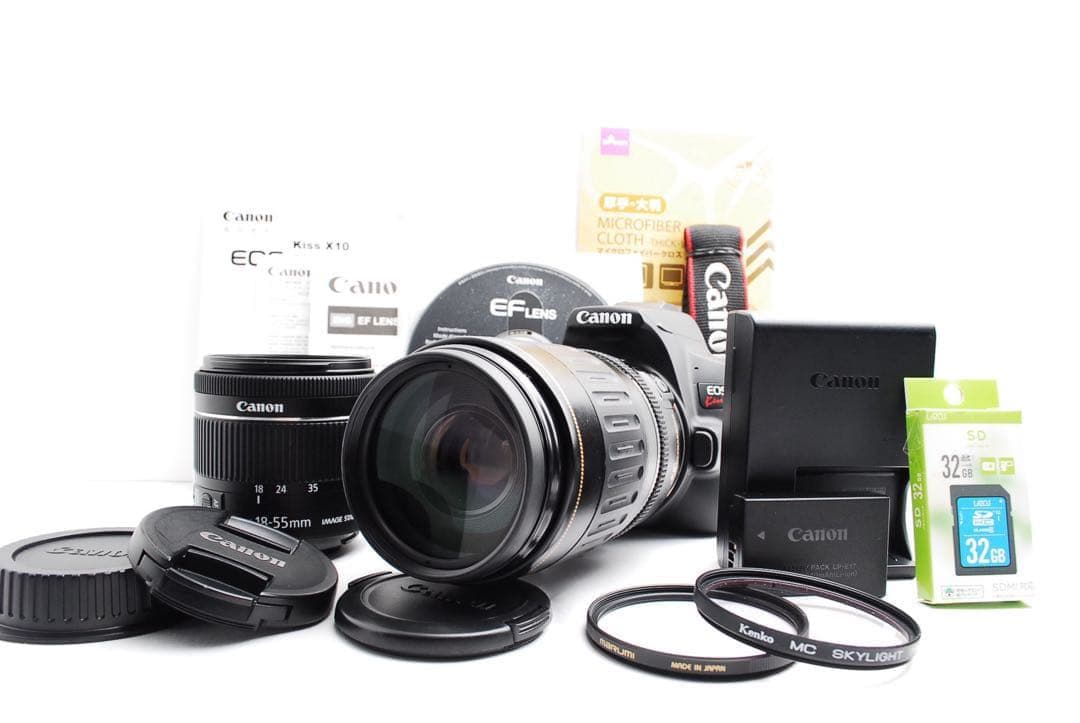 【美品】Canon EOS Kiss X10 ダブルズーム 説明書/CD付属