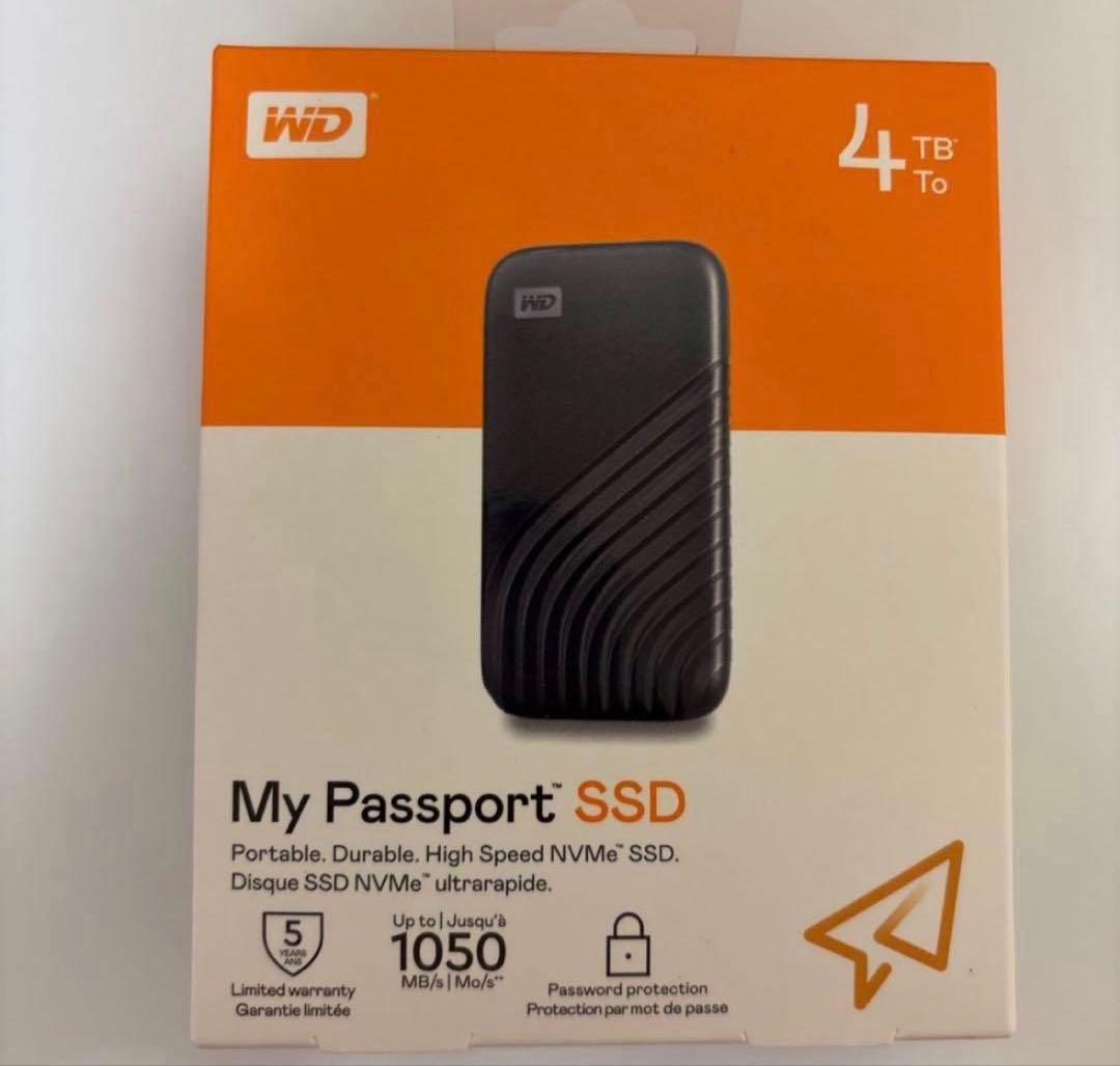 外付けハードディスク・ドライブ WD My Passport SSD 4TB