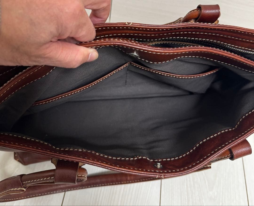 美品　Samsonite DEUX MONCX ブラウン トートバッグ