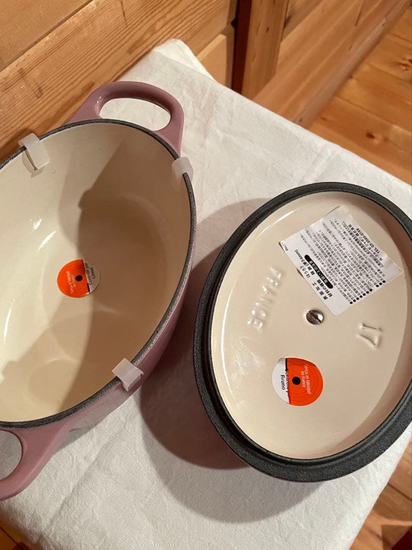 LE CREUSET ホーロー鍋 パープル　17cm MAUVE PINK