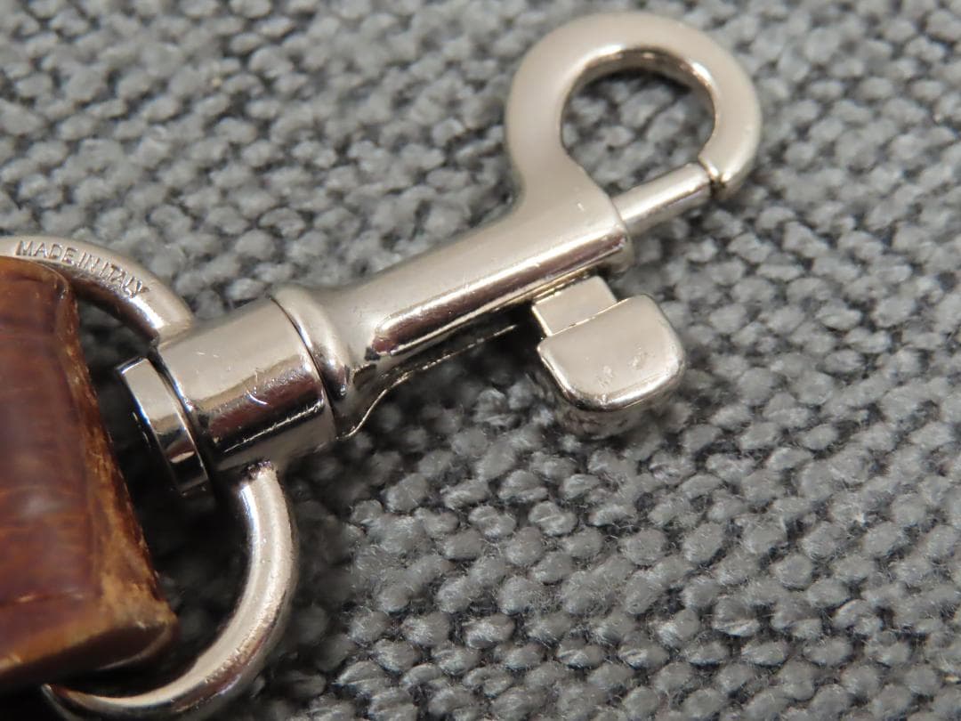 ボッテガヴェネタ　キーホルダー　キーリング　チャーム　ブラウン　レザー　箱保存袋