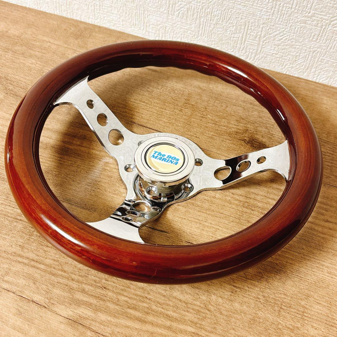希少　小径　29cm ウッドステアリング　ウッドハンドル　USDM 旧車