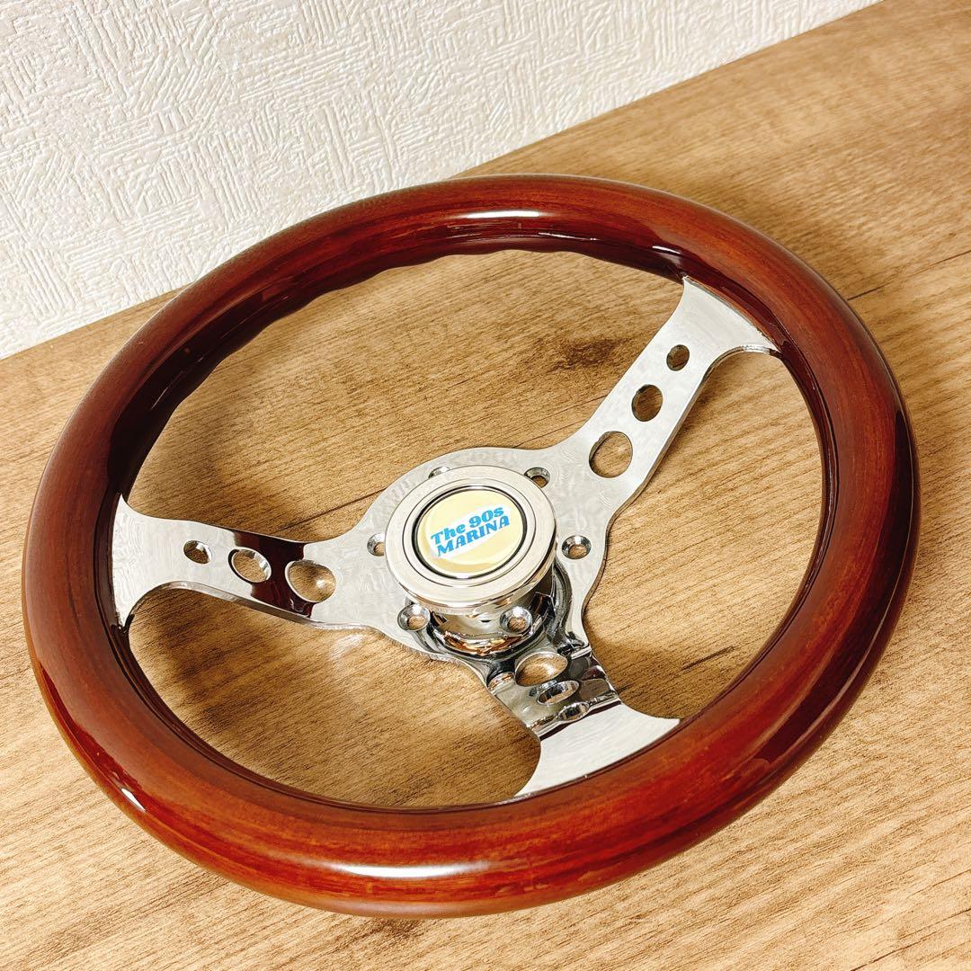 希少　小径　29cm ウッドステアリング　ウッドハンドル　USDM 旧車