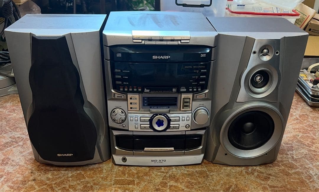 ラジオ・コンポ SHARP MD-X70-S